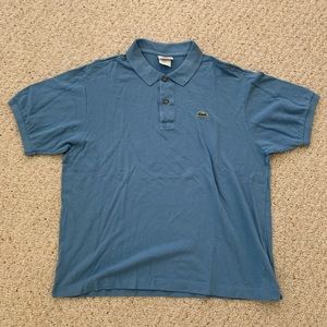 Lacoste men’s polo, blue, size 6 (xl)